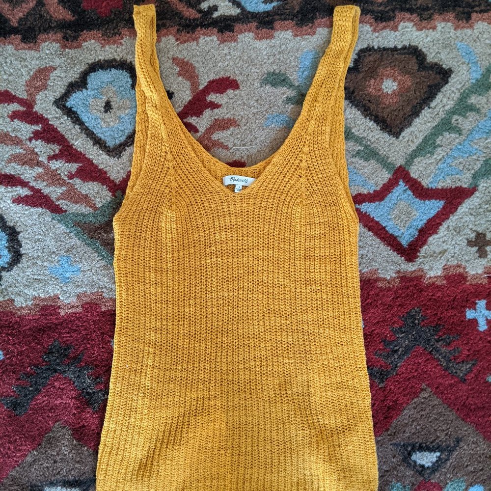 Yellow Madewell Knit Tank